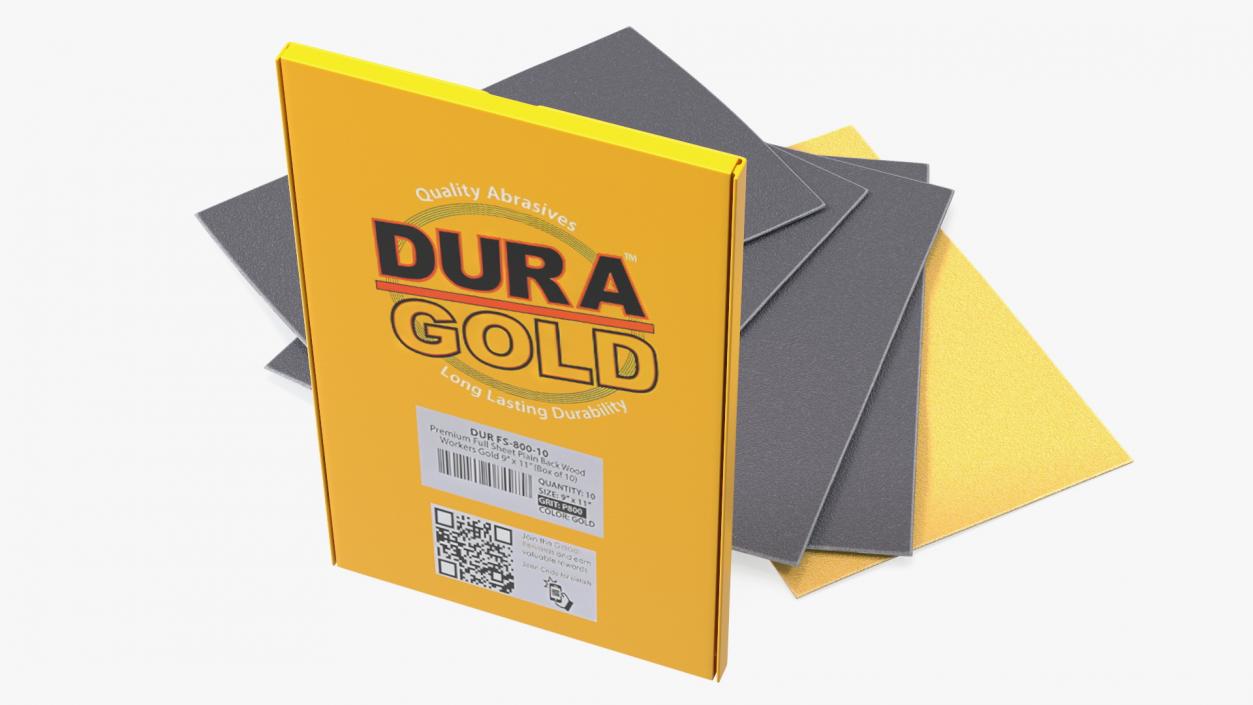 Sandpaper Pack Dura Gold 3D model