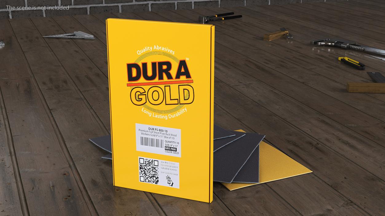 Sandpaper Pack Dura Gold 3D model