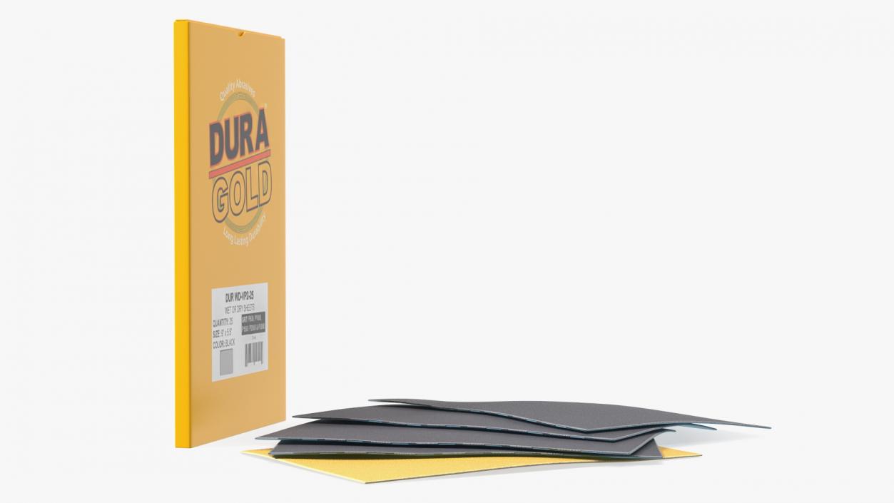 Sandpaper Pack Dura Gold 3D model