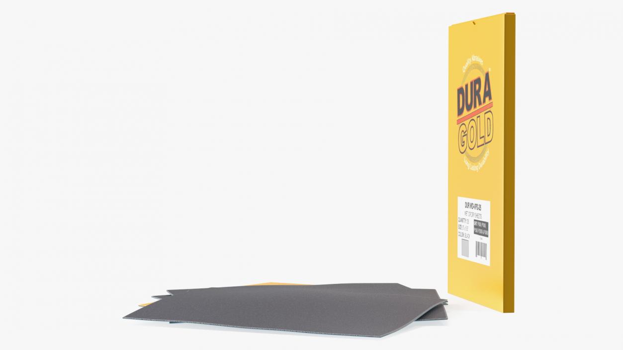 Sandpaper Pack Dura Gold 3D model