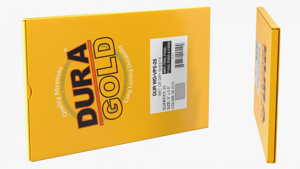 Sandpaper Pack Dura Gold 3D model