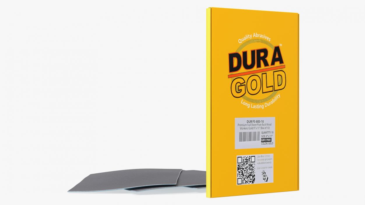 Sandpaper Pack Dura Gold 3D model