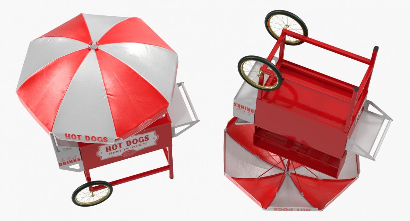 Hot Dog Carts 3D Models Collection 3D model