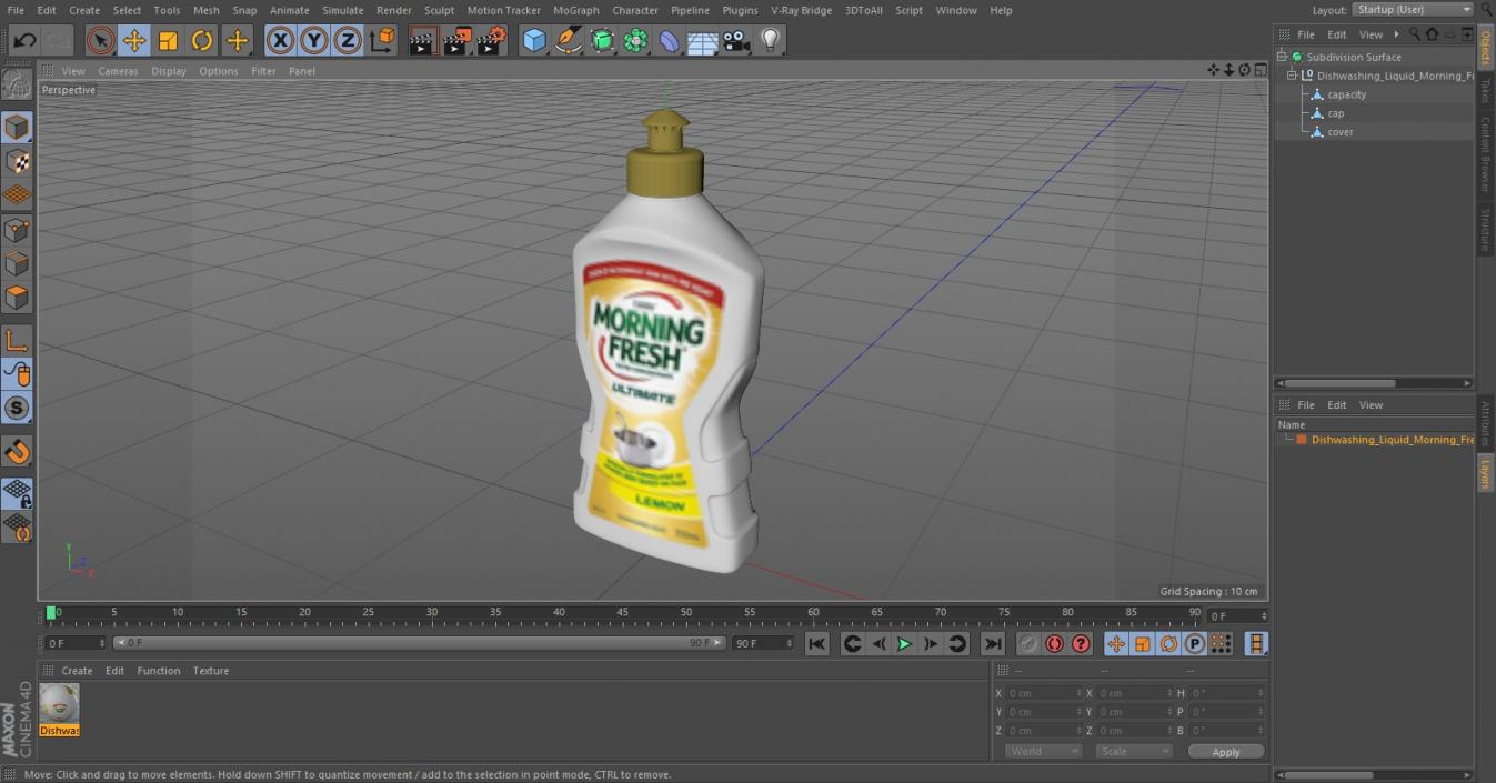 Dishwashing Liquid Morning Fresh 3D