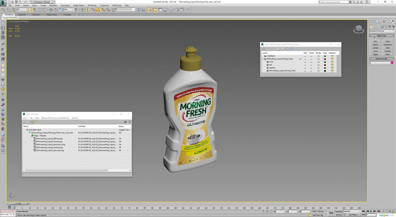 Dishwashing Liquid Morning Fresh 3D