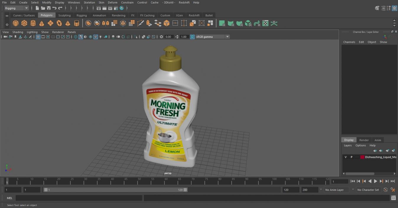 Dishwashing Liquid Morning Fresh 3D