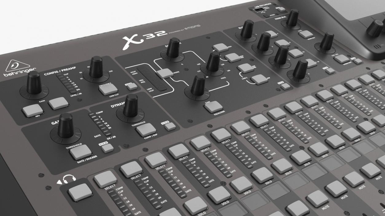 3D Behringer x32 Digital Mixing Console