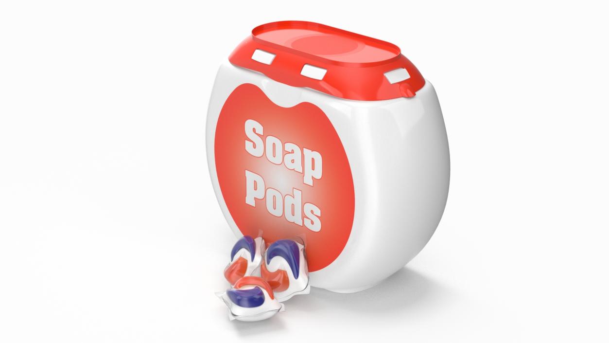 Detergent Soap Pods Pack 3D model