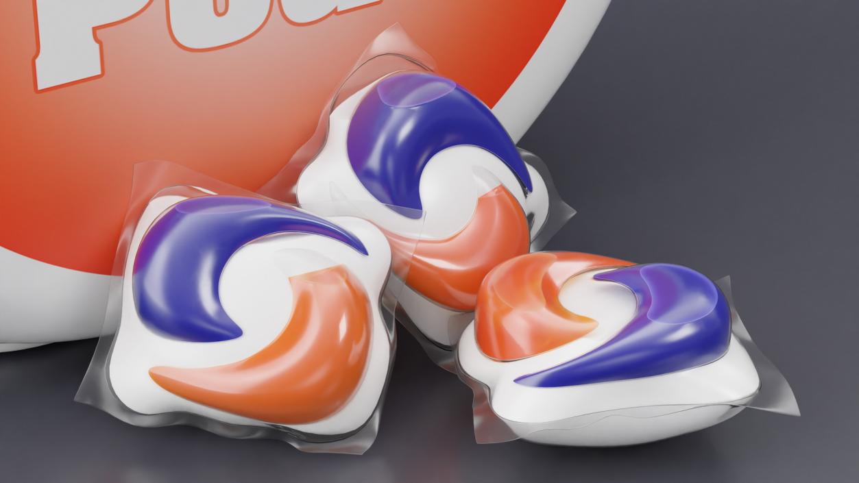 Detergent Soap Pods Pack 3D model