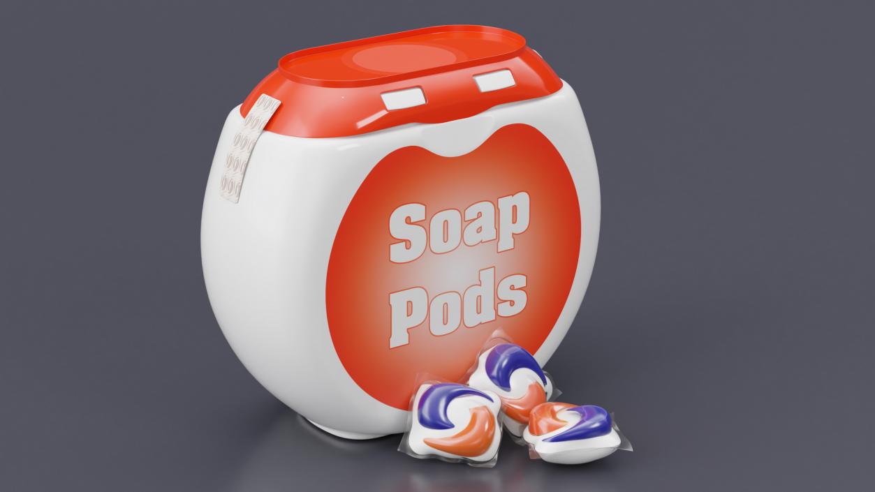 Detergent Soap Pods Pack 3D model