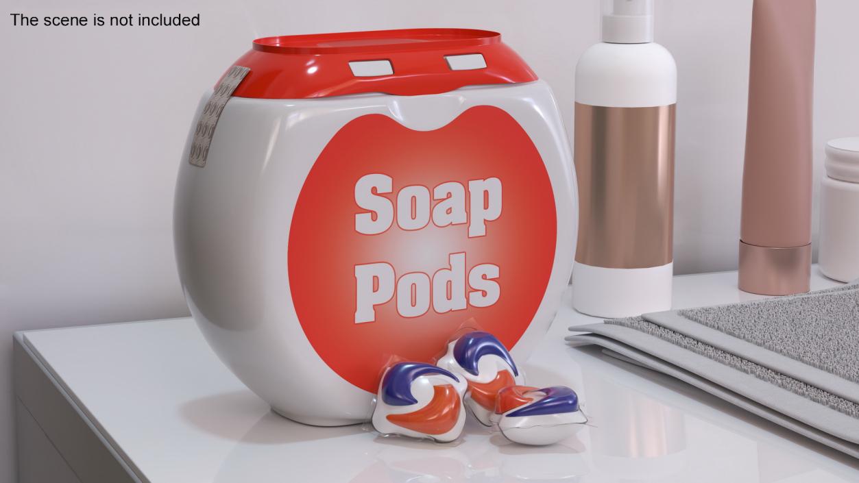 Detergent Soap Pods Pack 3D model