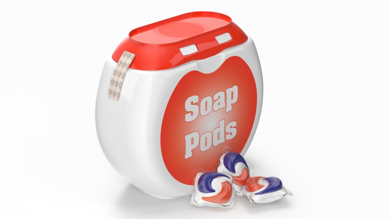 Detergent Soap Pods Pack 3D model