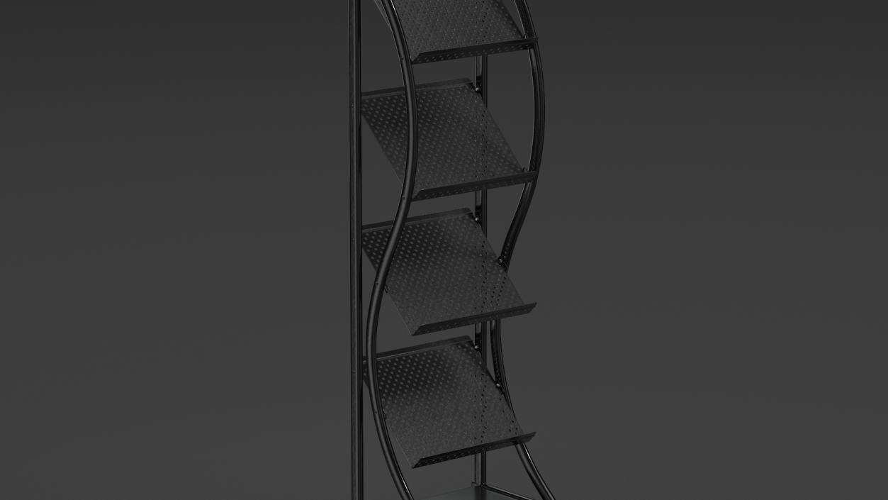 3D Reception with Magazine Rack Mockup Black