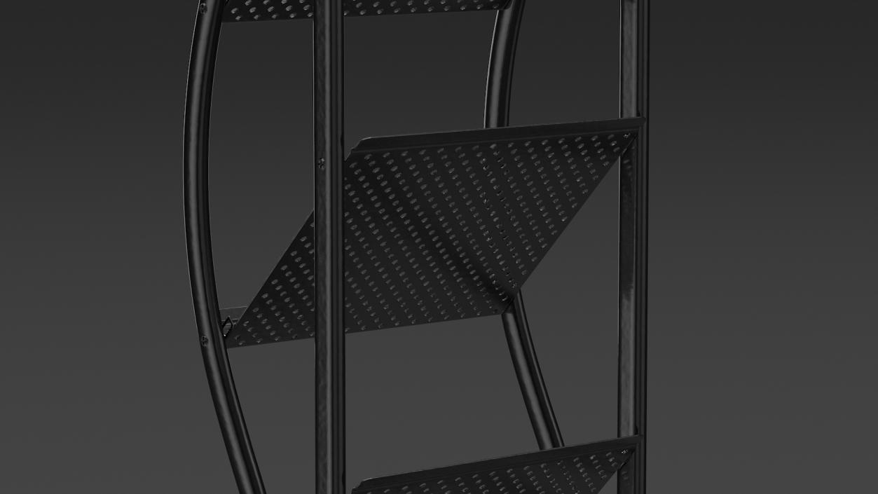 3D Reception with Magazine Rack Mockup Black