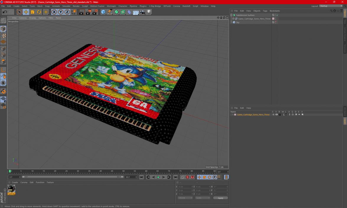 3D Game Cartridge Sonic Hero Three