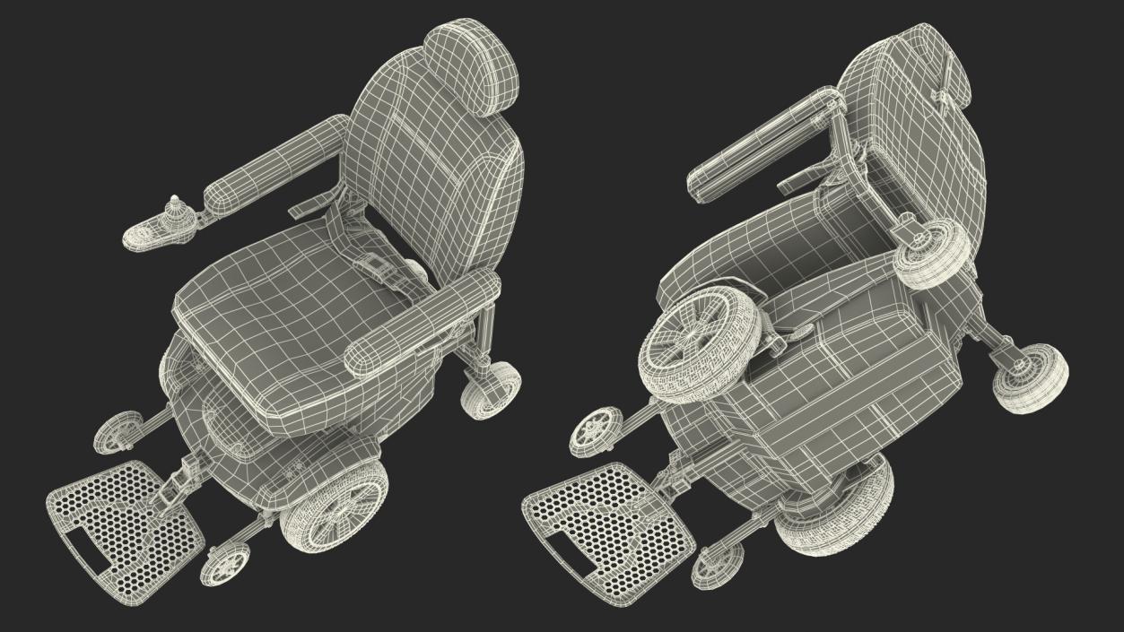 3D Jazzy Select Wheelchair model