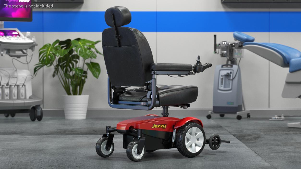 3D Jazzy Select Wheelchair model