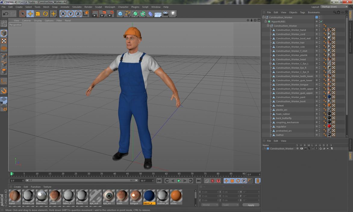 Construction Worker 3D model