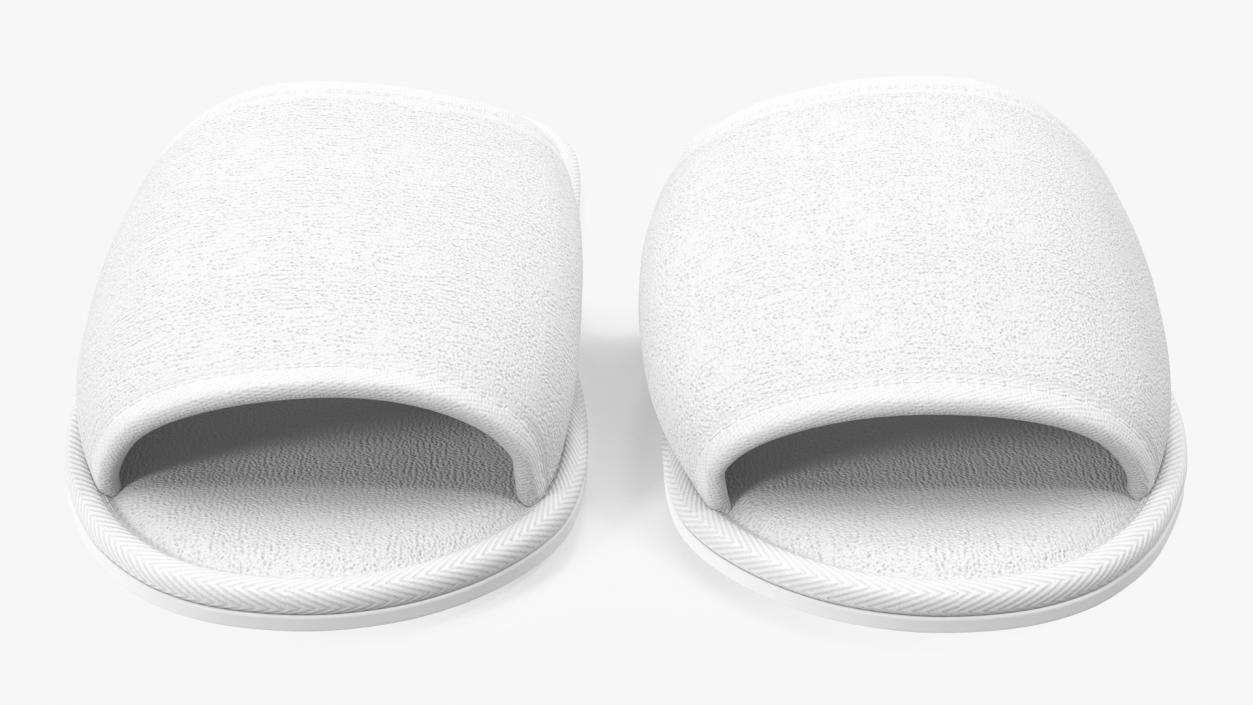 White Slippers 3D model