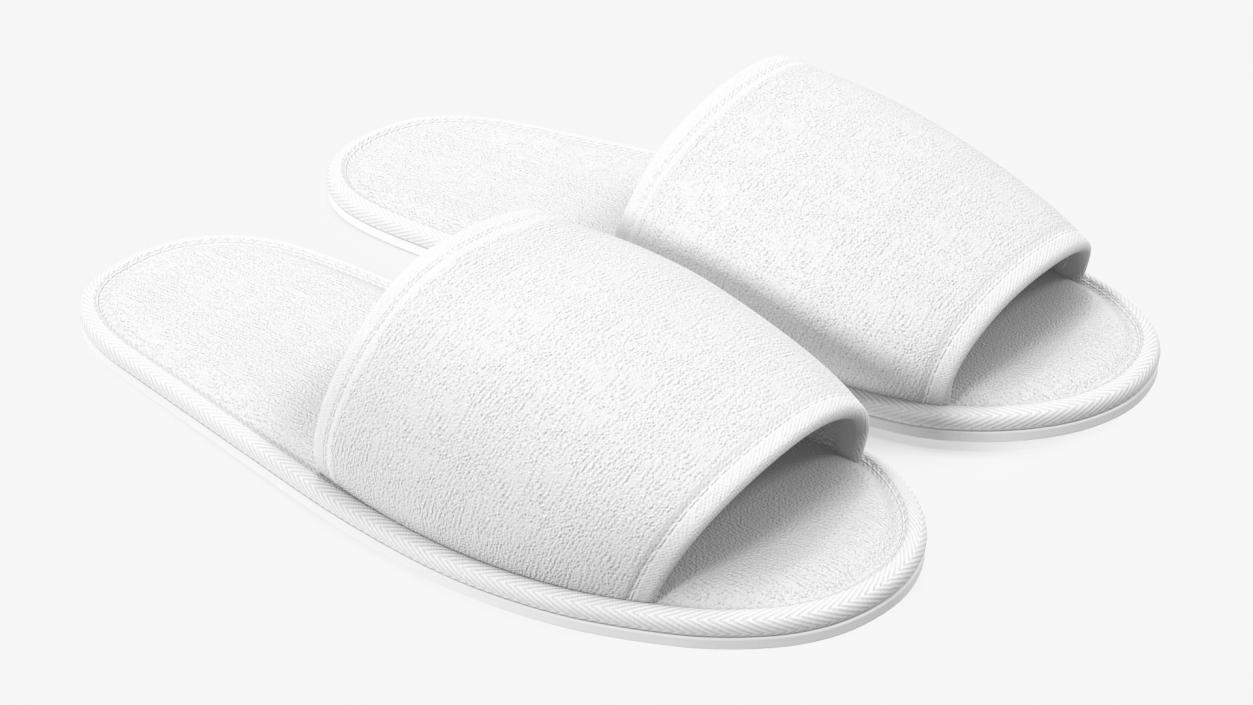 White Slippers 3D model