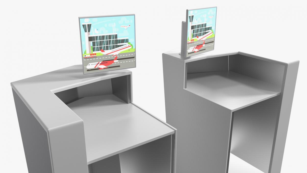 Airport Reception Desk 3D