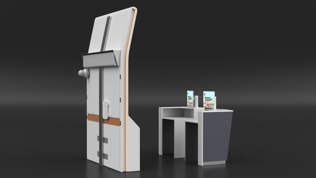 Airport Reception Desk 3D