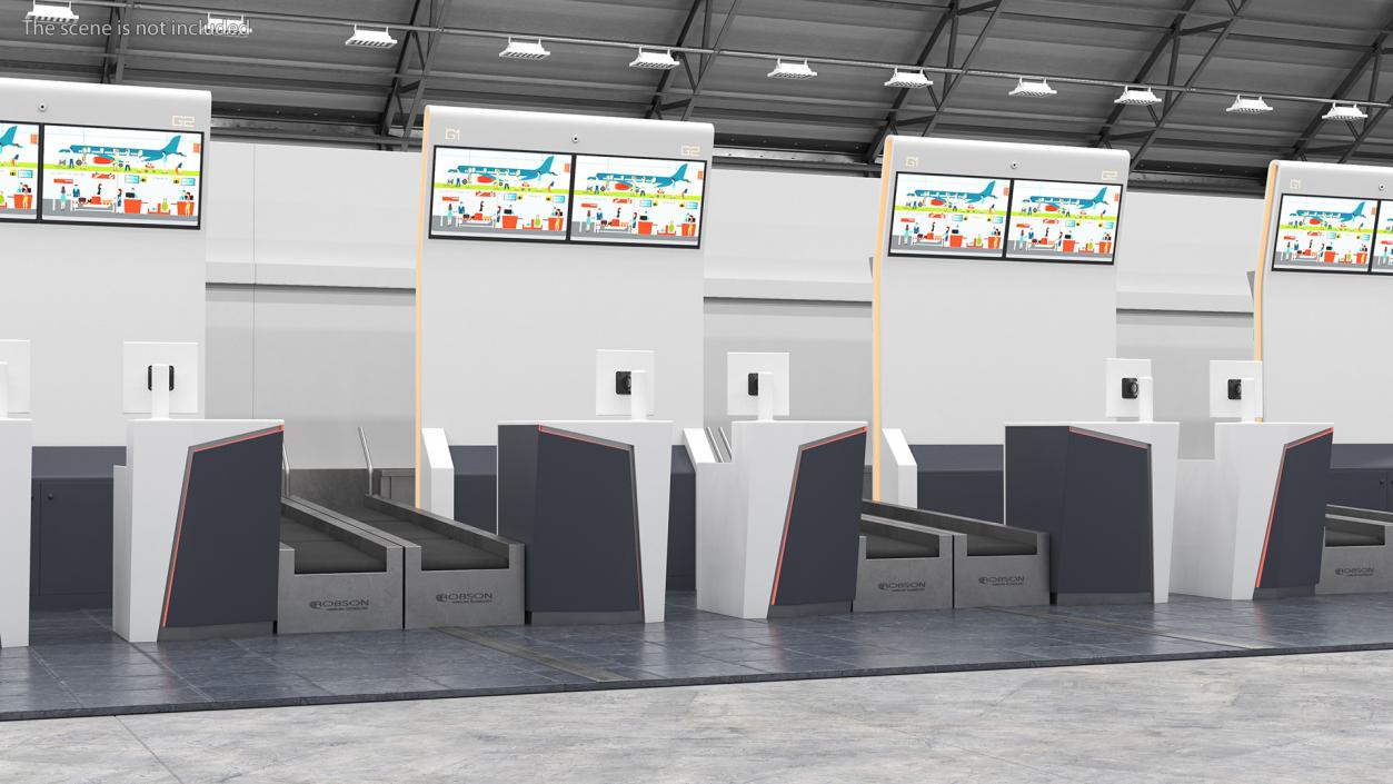 Airport Reception Desk 3D