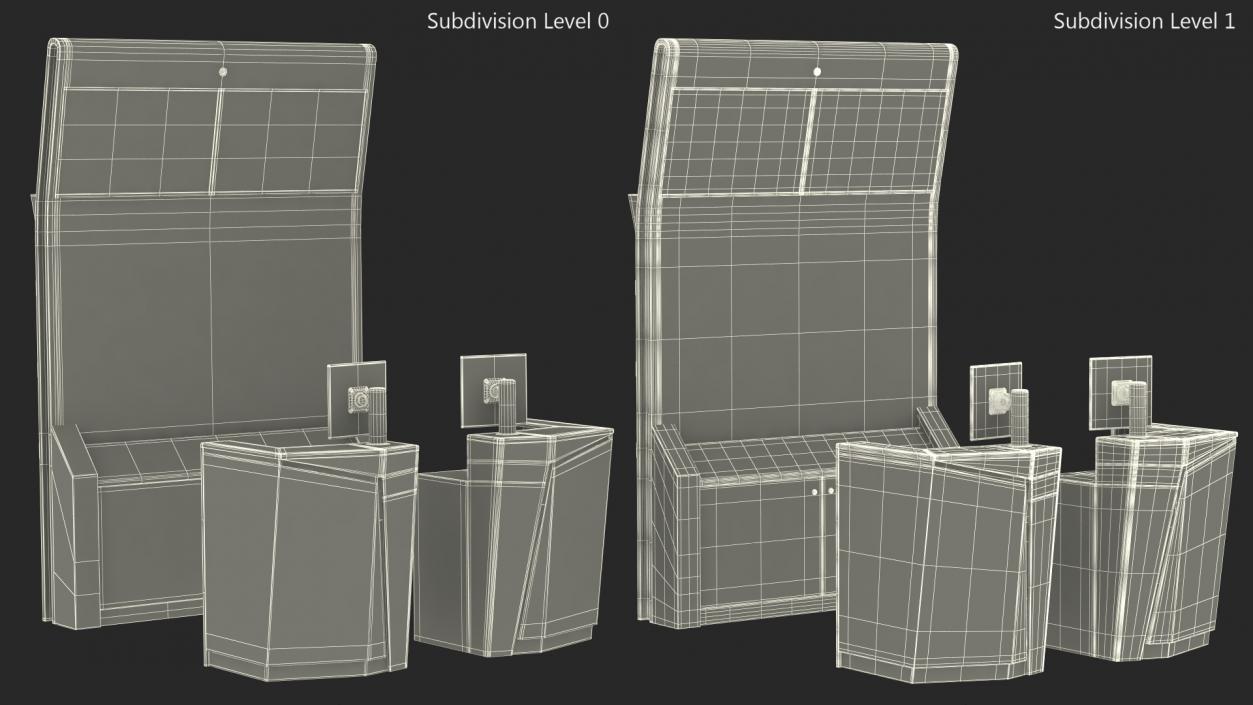 Airport Reception Desk 3D