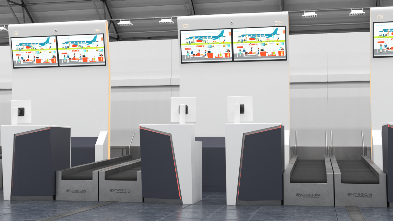 Airport Reception Desk 3D