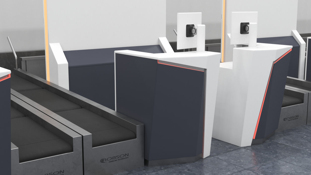 Airport Reception Desk 3D