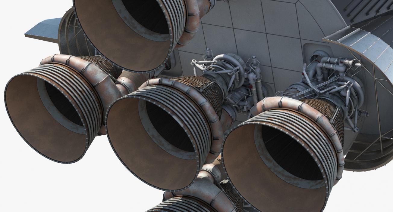 Super Heavy Saturn V Rocket 3D