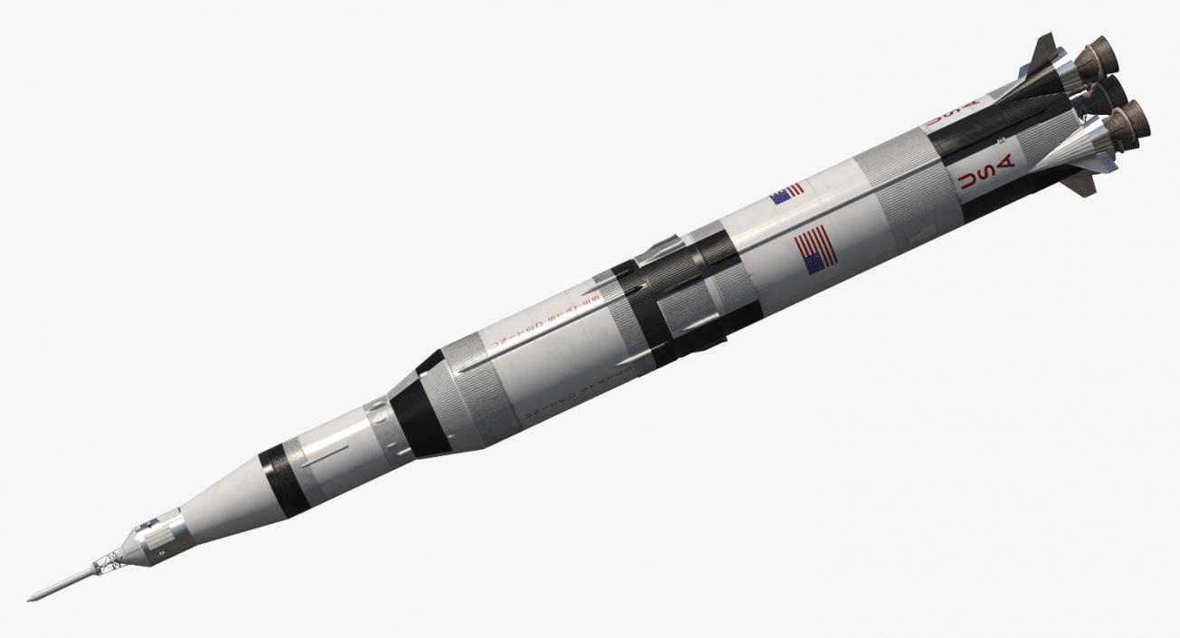 Super Heavy Saturn V Rocket 3D