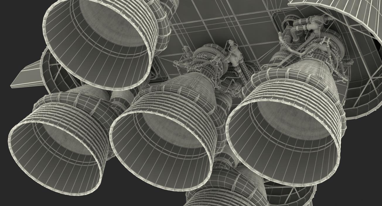 Super Heavy Saturn V Rocket 3D