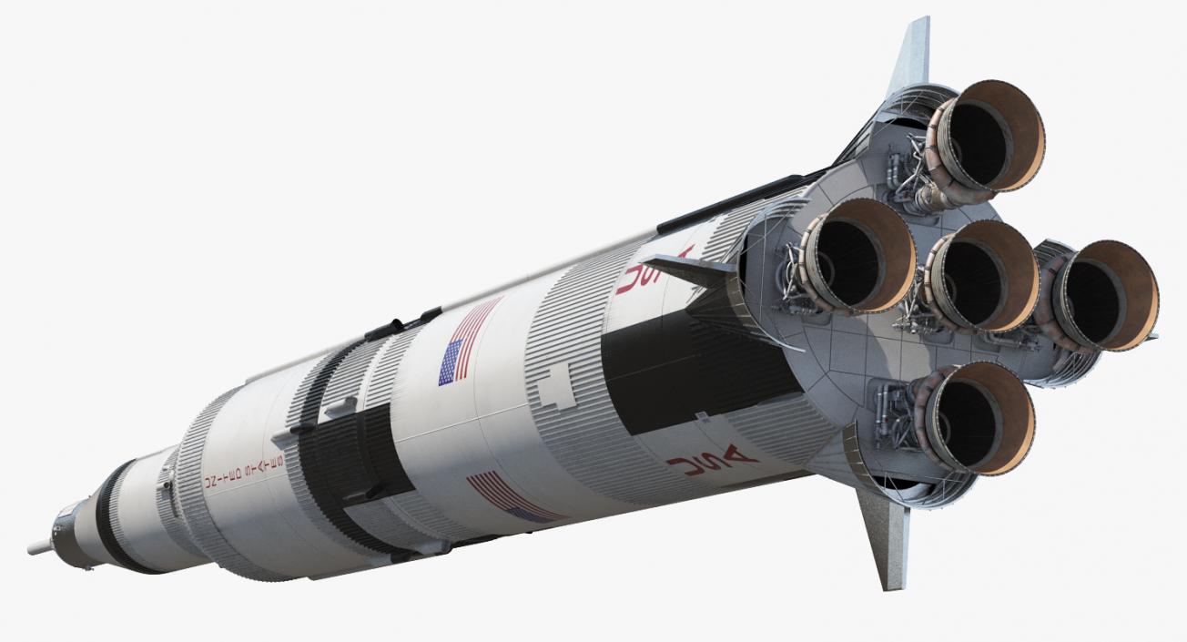 Super Heavy Saturn V Rocket 3D