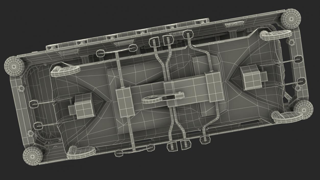 Linet Sprint 100 Transport Bed Rigged 3D