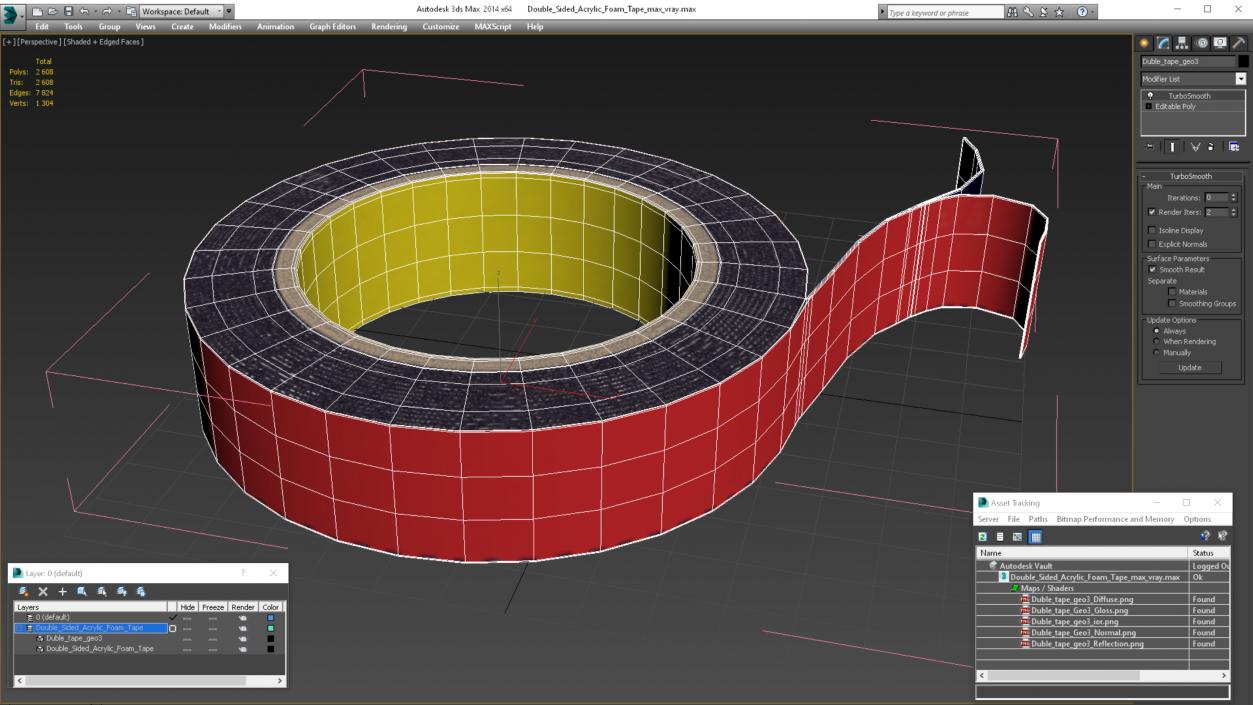 3D model Double Sided Acrylic Foam Tape