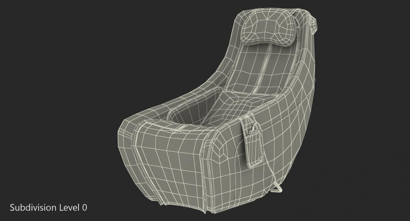 Synca Wellness Massage Chair Black 3D model