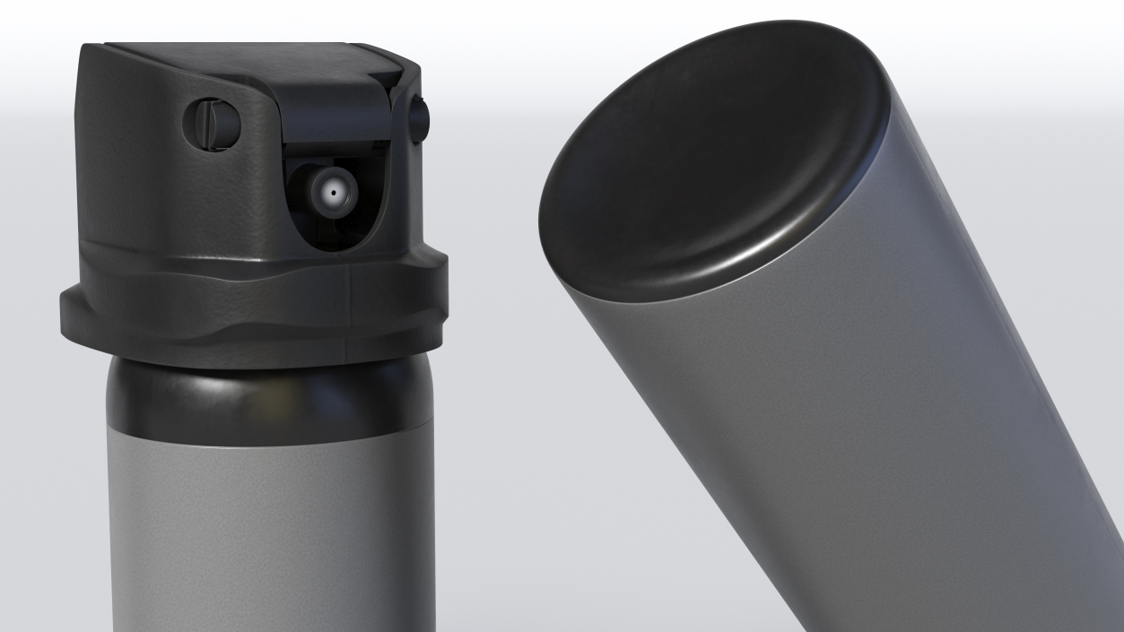 Spray Bottle Gray 3D