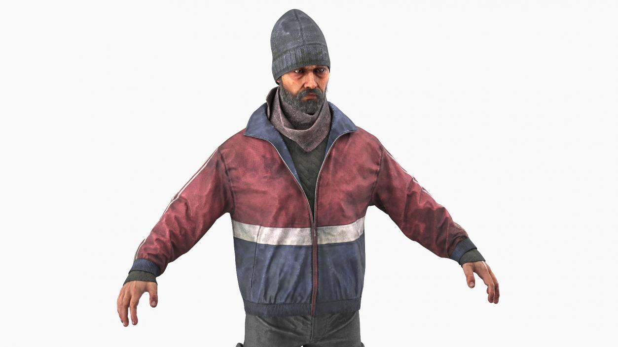 Homeless Man 3D