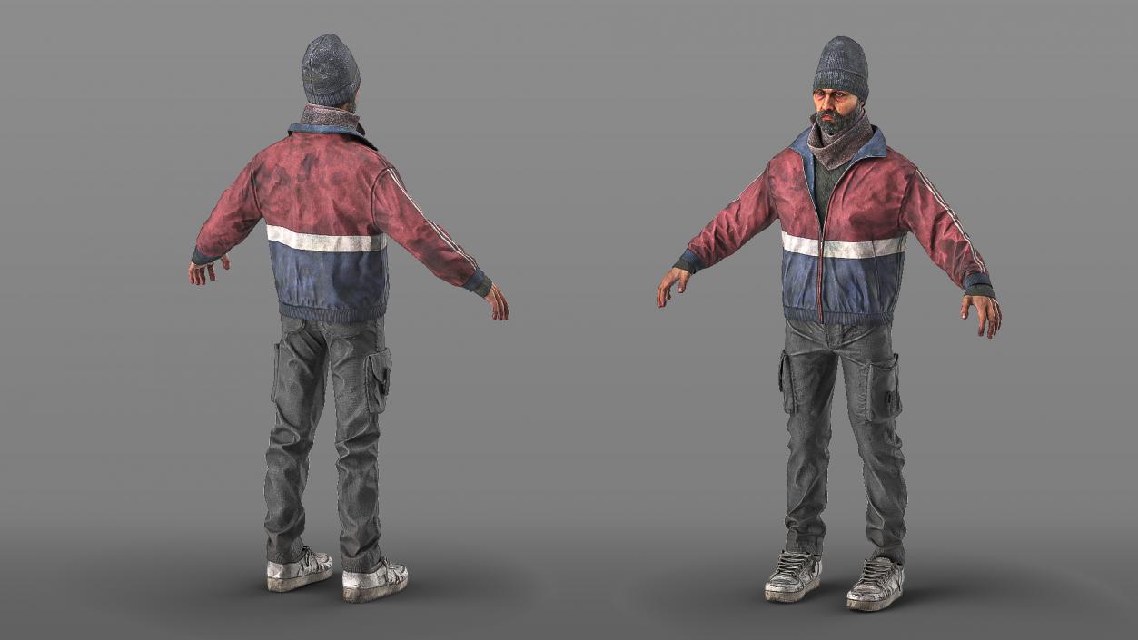 Homeless Man 3D