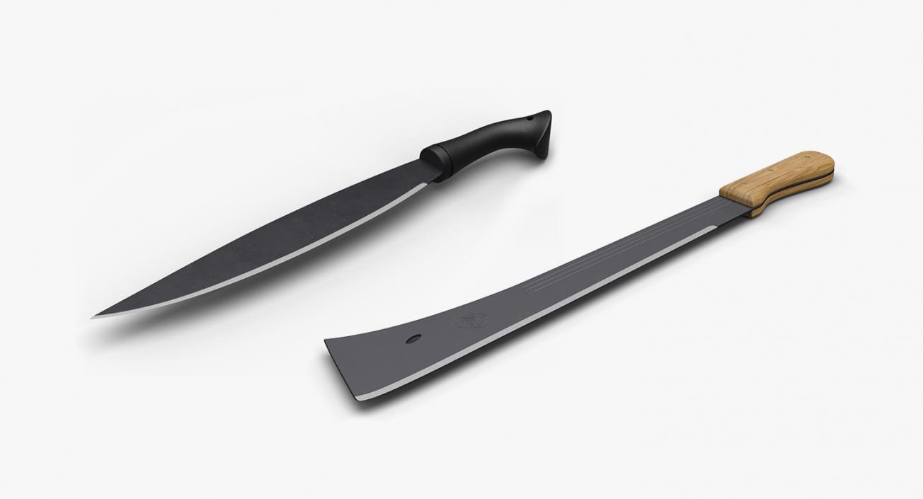 3D model Machete Knifes Collection