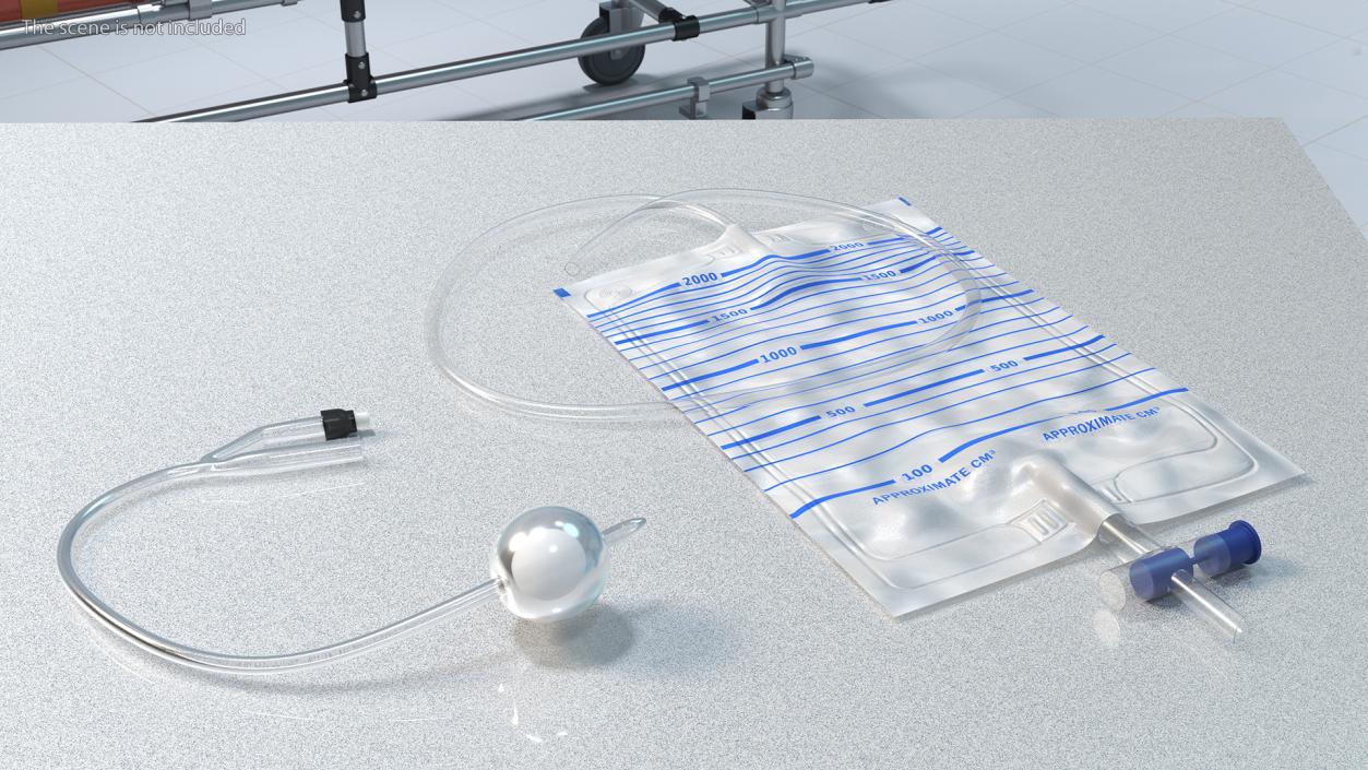 All Silicone Foley Catheter 3D