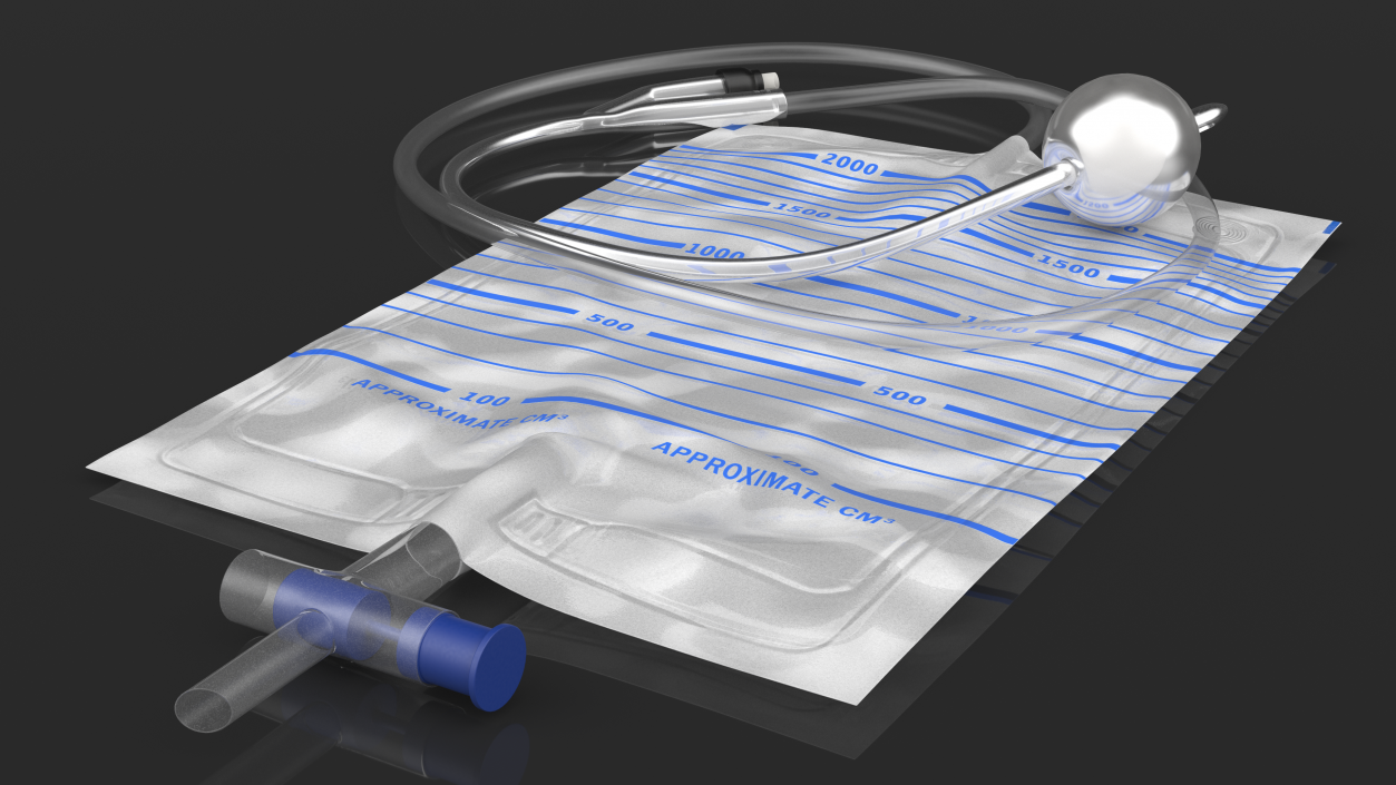 All Silicone Foley Catheter 3D