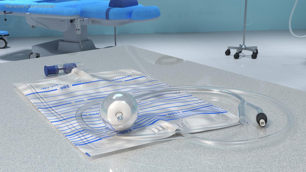 All Silicone Foley Catheter 3D