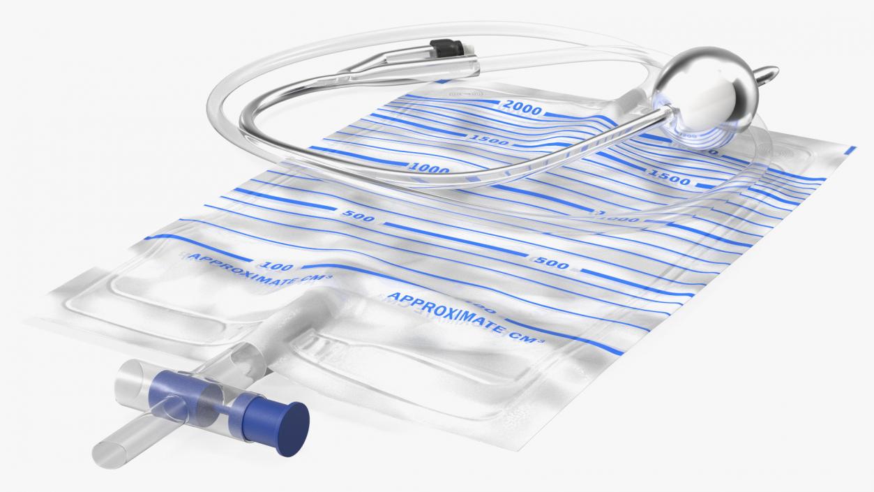 All Silicone Foley Catheter 3D