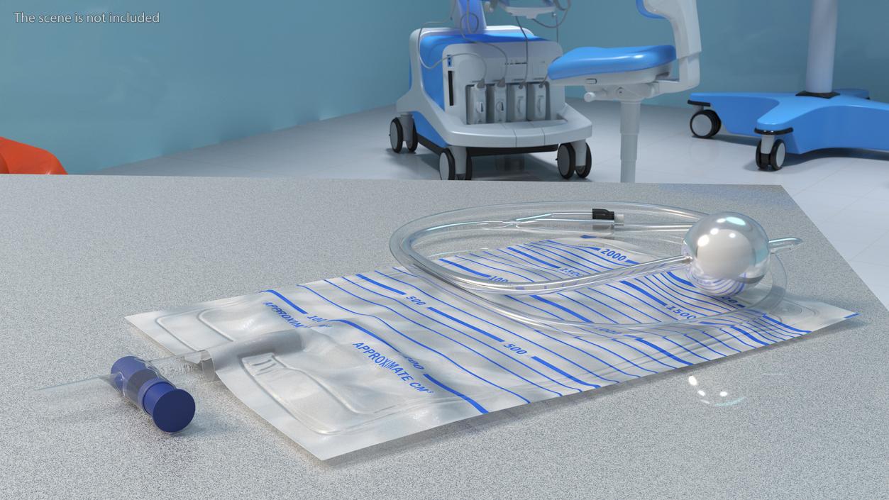 All Silicone Foley Catheter 3D