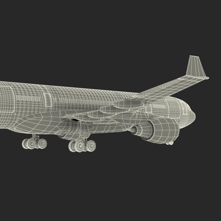 Airbus A330-P2F Lufthansa Rigged 3D