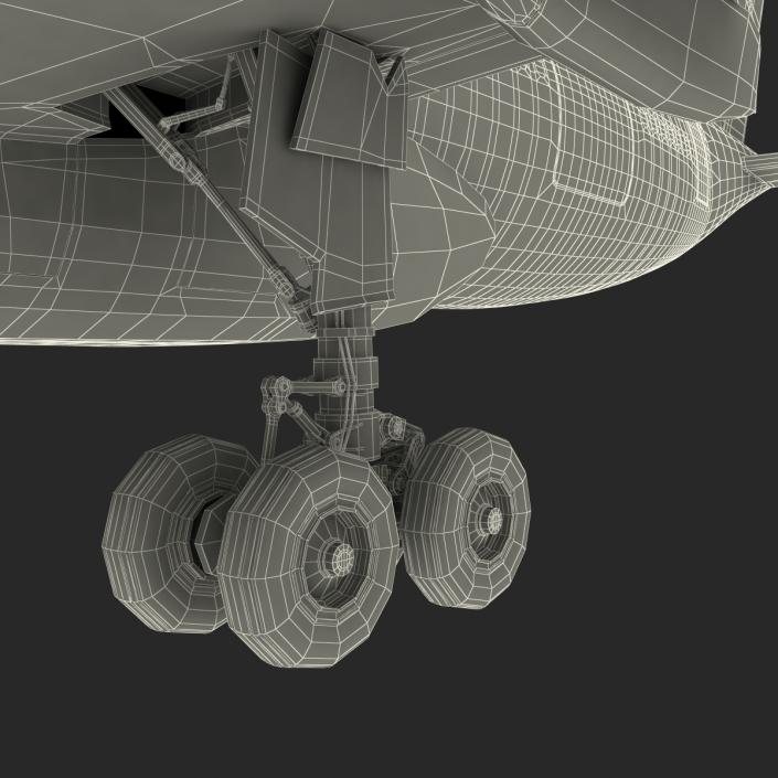 Airbus A330-P2F Lufthansa Rigged 3D