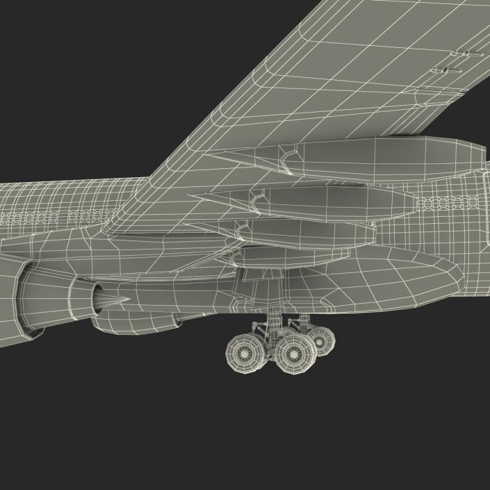 Airbus A330-P2F Lufthansa Rigged 3D