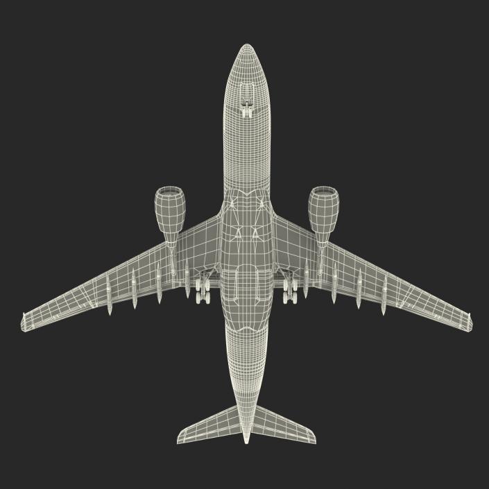 Airbus A330-P2F Lufthansa Rigged 3D